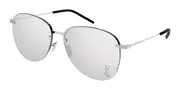 Saint Laurent SL 328/K M Asian Fit 002 Men's Sunglasses Silver Size 61