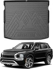 Mixsuper Liner Cargo Liner for Mitsubishi Outlander 2022-2024, Not for PHEV or Sport Models, Trunk Mat for Outlander Accessories Cargo Mat Rear Trunk Liner Black