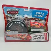 Disney Pixar Cars - LIGHTYEAR LAUNCHERS LIGHTNING MCQUEEN 2009 - 1:55 Diecast