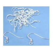 20 Sterling Silver Shepherd Hook Earrings 24 Gauge