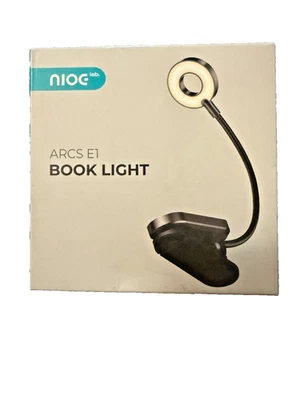 Nioe Lab ARCS E1 New In Box Reading Details Protect Vision Book Light LED Clip