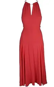 [RACHEL Rachel Roy] Claudette Tie-Front Midi Dress Pink Size 2
