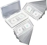 Money Bill Sleeves | 100x Banknotes Protector Sleeves,Dollar Bill Holder with Storage Case, Protective Banknotes Protector Sleeves for Banknotes