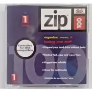 Iomega Zip 100 Disk IBM Formatted Single Disk With Hard Case FREE SHIPPING