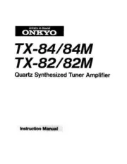 Onkyo TX-84M Tuner Owners Manual