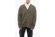 Maison Margiela MM1 Alpaca and Wool Cardigan with V Neck