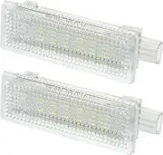 X AUTOHAUX Interior Trunk Light Courtesy Footwell Boot Lamp No.63316972605/63310398448 for BMW 320i 13-18 for BMW 328i 07-16 ABS PC White (Set of 2)
