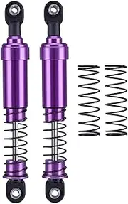 Ｓｉｍｈｏａ Metal RC Car Shock Absorber Spare Parts Upgrades Kits Suspension Shocks High Performance RC Shocks for Lcg SCX10 1:10, Purple