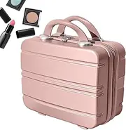 [XolngYYeng] Hand Luggage Makeup Case - 14 Inch Large Capacity Travel Makeup Small Case - Portable Cosmetic Storage Indoor Outdoor Box for Cosmetic Brushes, Toiletries