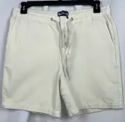Barbour Roller Rip Stop Shorts Mens Large Beige Drawstring Brand New