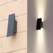 Solar Outdoor Lights 3000K 700LM Wall up down 4 Brightness Adjustable Sconce