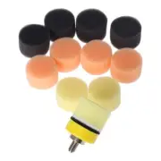50Pcs Sponge Buffing Pads Car Foam Drill Waxing Polishing Rotary Tool Accessory