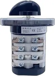 SKXMOD 0-7 Positions 25A 4 Pole Electrical Changeover Selector Main Manual Transfer Rotary Cam Switch YMZ12-25/4