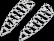 AN MX Grip Driver Floorboards Chrome for Heritage Springer 97-07