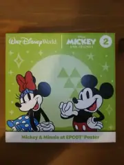 MCDONALD'S DISNEY Mickey and Friends #2 Mickey & Minnie EPCOT Poster 2023