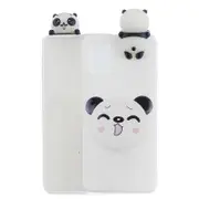 3D Doll Decor Pattern Printing Soft TPU Cover Case for Samsung Galaxy A02s (164.2x75.9x9.1mm) Panda