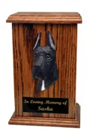 Great Dane Cropped Memorial Urn