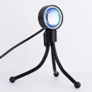 Ozoffer LED Sun Sunset Rainbow Projector Atmosphere USB Night Light Lamp For Room Decor