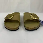 Birkenstock New w/ Box Madrid Big Buckle Mud Green Nubuck Leather N Select Size