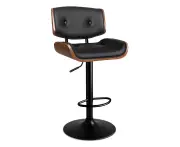 ALFORDSON Set of 1 Bar Stool Kitchen Swivel Chair Wooden Leather Gas Lift Kayla