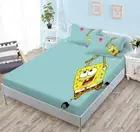 SpongeBob SquarePants Bed Decor Fitted Sheet Set Single/Double/Queen/King Size