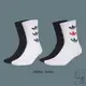 ADIDAS ORIGINALS SOCKS CREW 白黑 綠紅 三葉草 長襪 GD3559【Insane-21】