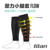 在飛比找momo購物網優惠-【titan 太肯】壓力小腿套 Flow(馬拉松、健行、自行