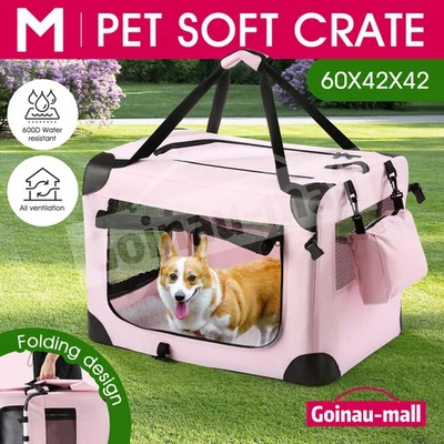 Soft Dog Pet Crate Kennel Cage Cat Travel Carrier Puppy Carry Bag Foldable