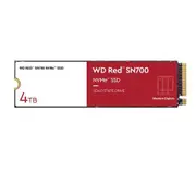 Western Digital WD Red SN700 4TB NVMe NAS SSD 3400MB/s 3100MB/s R/W 5100TBW 550K/520K IOPS M.2 Gen3x4