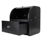 AU Double Layer Bread Box Metal Bread Storage Bin Multifunctional Large Capacity