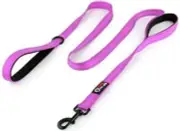 Pioneer Pet Core Dog Leash 6ft Long - Traffic Padded walking Leash Pink/Purple