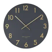 Jones Charcoal Grey 60cm SILENT Wall Clock