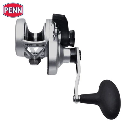 PENN Conventional One-Speed Left-Handed Reel FATHOM II LEVER DRAG 10XNLDLH