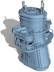 YZCG700202 1/700 Model Upgrades Parts USS Arizona Chimney