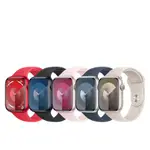 【APPLE】APPLE WATCH SERIES 9 (GPS版) 45MM鋁金屬錶殼搭配運動型錶帶-M/L