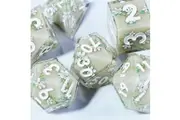 Dudley's Gallery - Tishtrya Blossom Sharp Edge Resin Dice Set