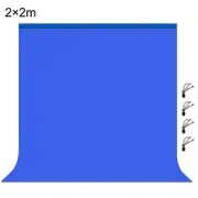 2m x 2m Photography Background Thickness Photo Studio Background Cloth Backdrop Blue