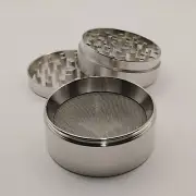 Tobacco Herb SILVER Pre Roll Grinder 4 Layer Muller Grinder Metal