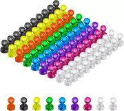 90 PCS Colorful Push Pin Magnets, Office Magnets,8 Assorted Color Strong Magneti