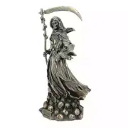 Charon with Scythe Ferryman of Hades Underworld Statue Sculpture Bronze Finish