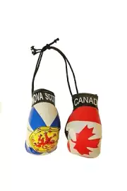 CANADA & NOVA SCOTIA CANADA Provincial Flags Mini BOXING GLOVES .. New