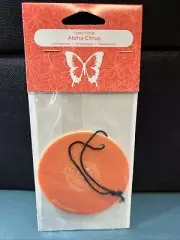 New Scentsy scent Circle. Aloha citrus Scented Hanging Air Freshener. Home/auto.