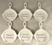 Mini Skillet Spoon Rest - Name Options - Laurie, Gloria, or Jennifer's Kitchen