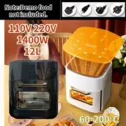 Air Fryer Large Capacity 12L Electric Kitchen Convection Oven Without Oil 1400W
