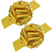2 Pcs Large Gift Bows10 inch Giant Gift BowBig Gold Bow for PresentWrapping B...