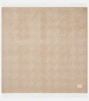 [Loewe] Loewe Anagram wool and cashmere blanket One Size beige
