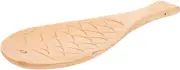 Mobestech Wooden Fish Shaped Rice Spoon Nonstick Cooking Utensil for Serving and Mixing Rice Ergonomic Handle for Comfortable Grip Lightweight Kitchen Tool for Everyday Use