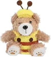 IMIKEYA Cute Bear Plush Keyring Pendant for Soft Doll Bag Decoration for School Backpack Adorable Keychain for Valentine's Day Whimsical