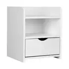 Artiss Bedside Table Drawer - White - Stylish White Bedside Table