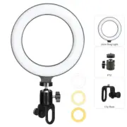 6.3 Inch LED Ring Lights round Lamp Selfie Live Streaming USB Desktop Clip for Y